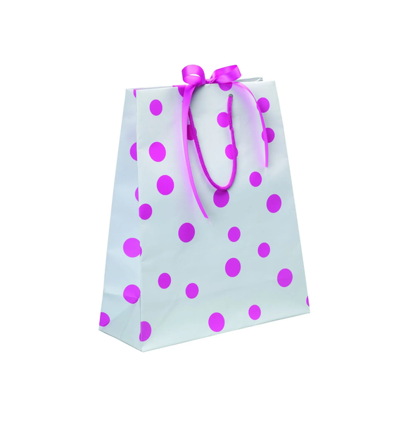 Pink and White Luxury Gift Bag - Medium