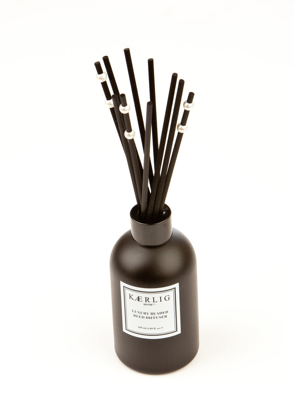 180ml luxury beaded reed diffuser - black