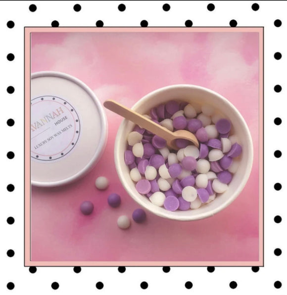 purple rain slushie soy wax melt pebbles pot