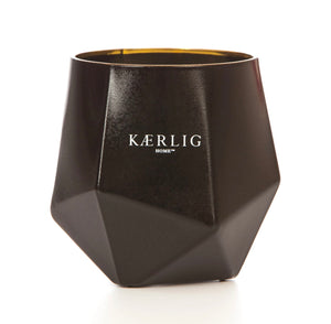 yellow luxury picasso candle - black vessel