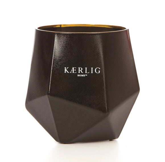 red luxury picasso candle - black vessel